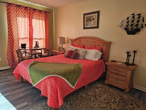 2 bedrooms, iron/ironing board, travel crib, WiFi