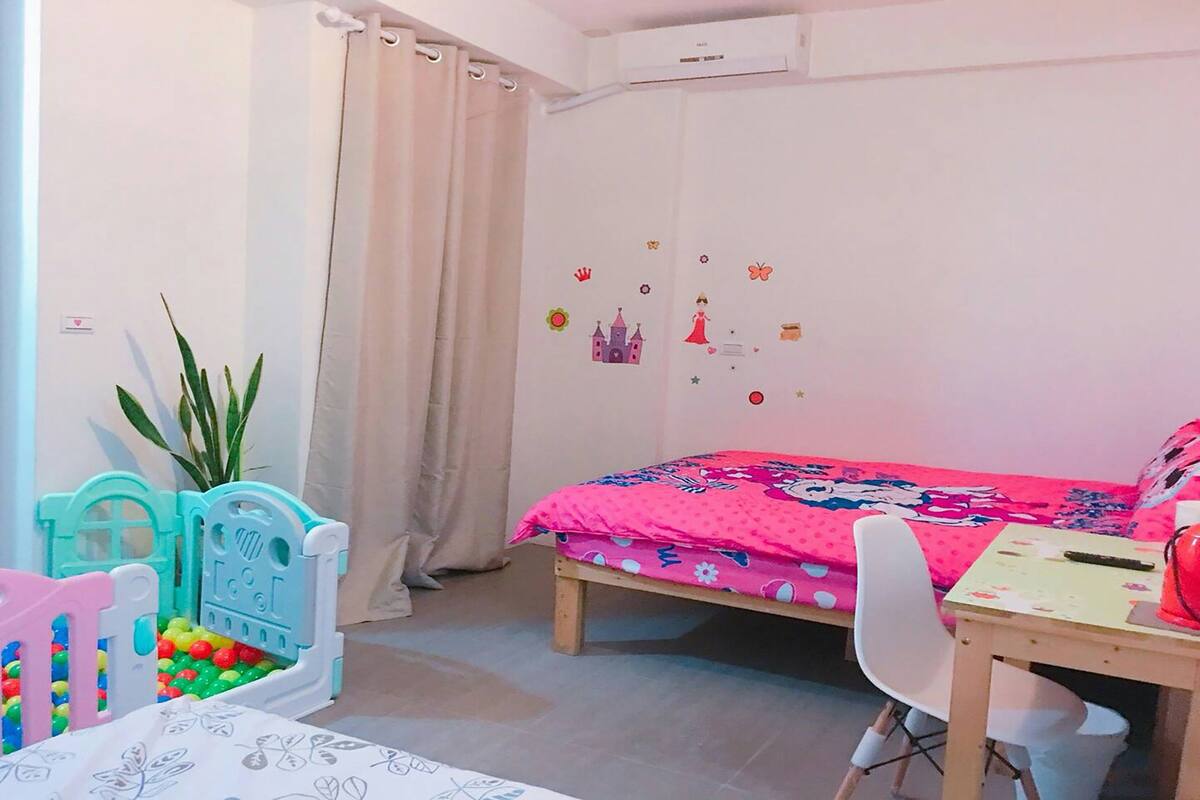Habitación familiar doble, 2 camas dobles | Habitación infantil