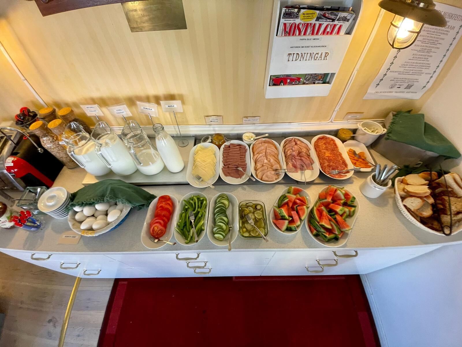 Gratis kontinental frukost på helger 