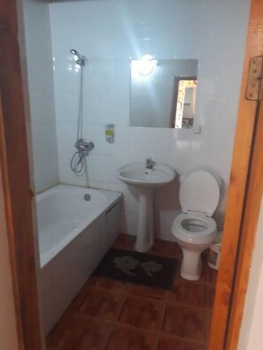 Twin Room, 1 Queen Bed, Non Smoking | Bathroom | Separate tub and shower, deep soaking tub, free toiletries, hair dryer - Mekhtar Ambar (Bukhara)