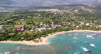 Apartment in a beautiful tropical garden, 2 minutes walk to the beach.