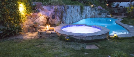 A heated pool