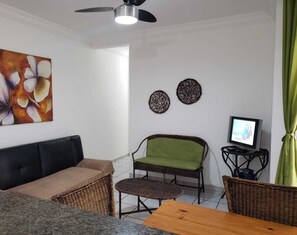 Smart-tv och en stereo