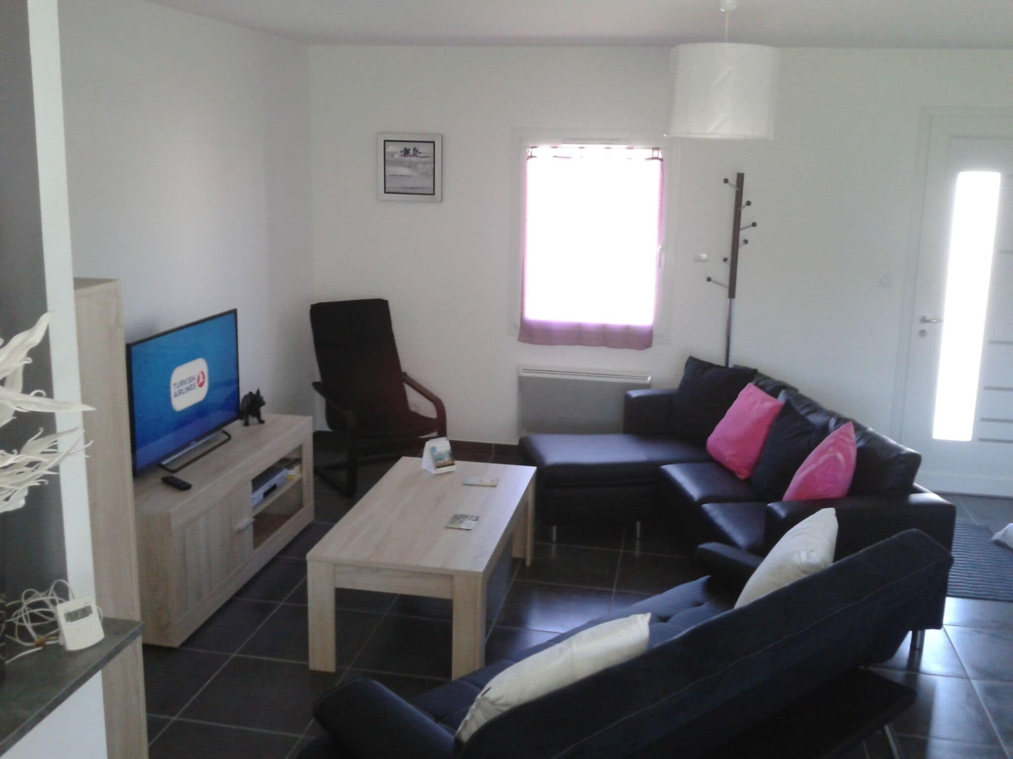TV, DVD player, books