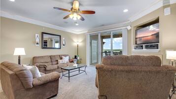 TV, fireplace, DVD player