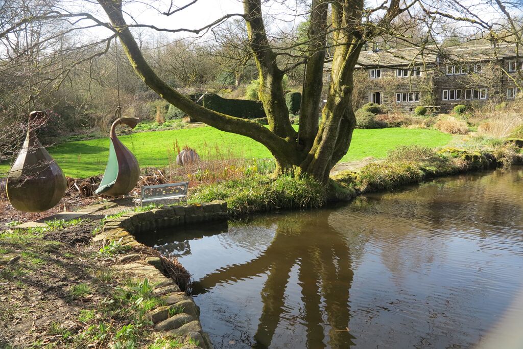 The mill pond served the first water-powered fulling mill in The Colne Valley
