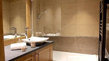 Hair dryer, towels
