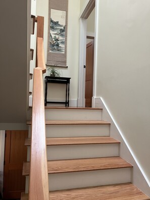 Interior - Airy new apt for 2-6. Off-street parking. Walk to shops/restaurants/subway/bus (Jamaica Plain)