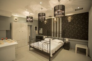 Estúdio superluxo, 1 quarto, terraço, vista para o mar | Roupas de cama premium, individualmente decorados