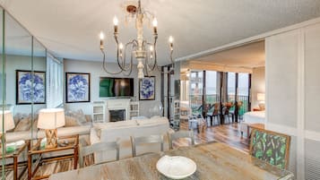 TV connectée, cheminée, jeux vidéo, médiathÚque