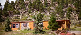 Log huis met vrijstaand gastenverblijf!