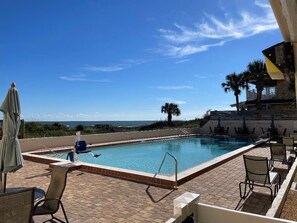 Outdoor pool, a heated pool - Direct Ocean Front Condo With Heated Pool Located Directly on the Ocean (St Augustine)