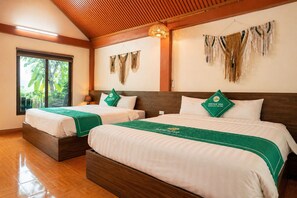 Deluxe Bungalow, 2 Queen Beds | Blackout drapes, soundproofing, iron/ironing board, free WiFi - Heritage Soul Bungalow Tam Coc (Hoa Lu)