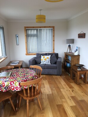 Casa, 2 habitaciones | Zona de estar | Una Smart TV, un reproductor de DVD