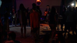 屋外ダイニングエリア