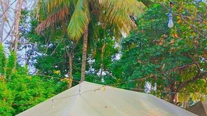 A single-story building with a flat roof, a porch, and a small entrance. - Hiranya Resorts (Chhatrapati Sambhajinagar)