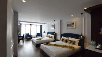 Grand Twin Room, Balcony, City View | Minibar, desk, blackout curtains, soundproofing