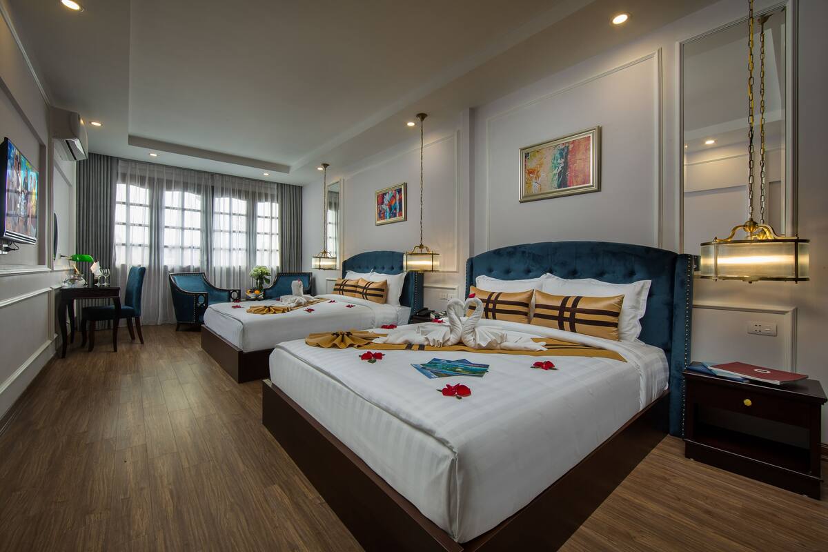 Family Suite, Balcony, City View | Minibar, desk, blackout drapes, soundproofing