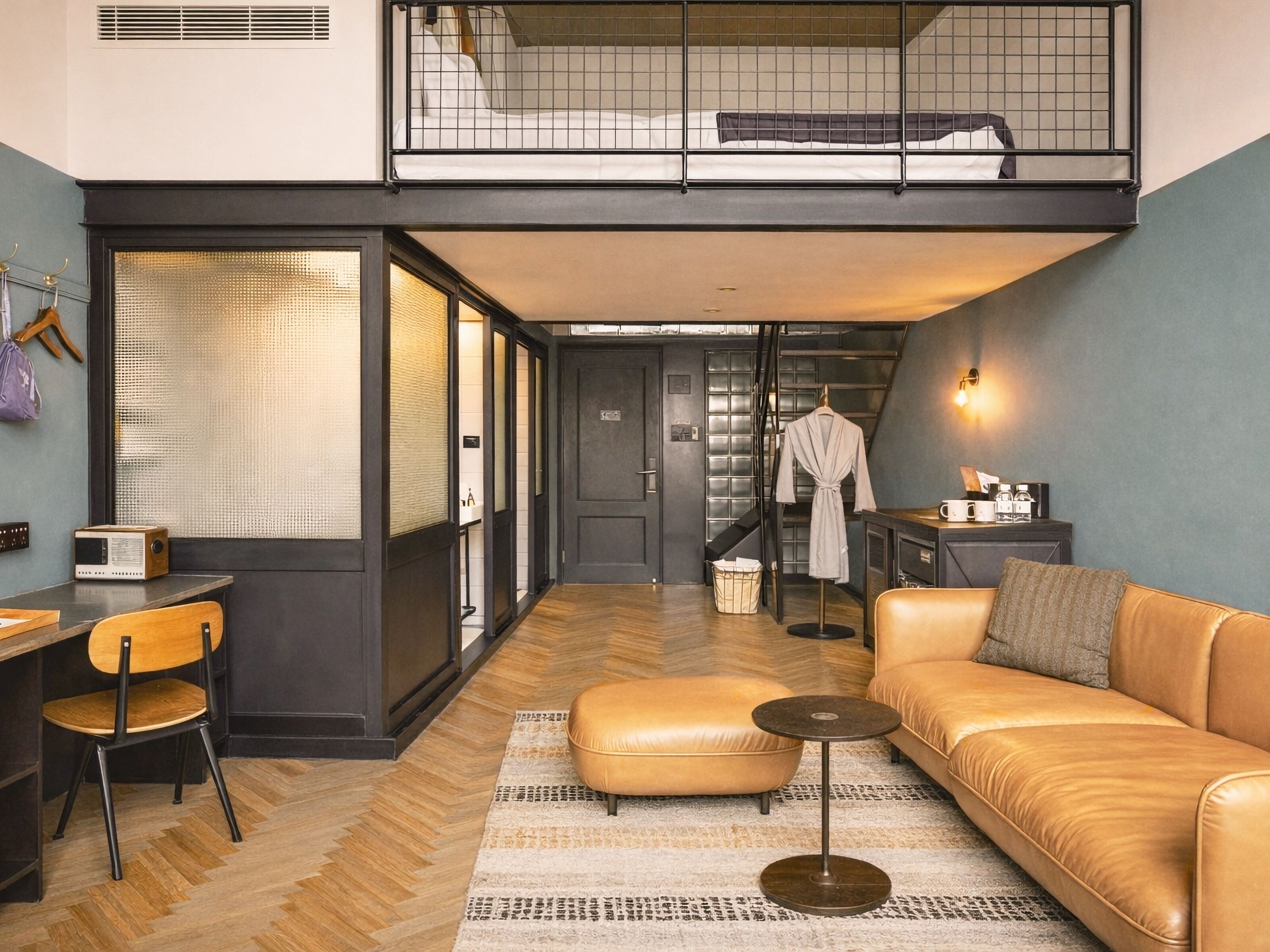 Deluxe Loft with Street View | Premium bedding, down comforters, free minibar, in-room safe