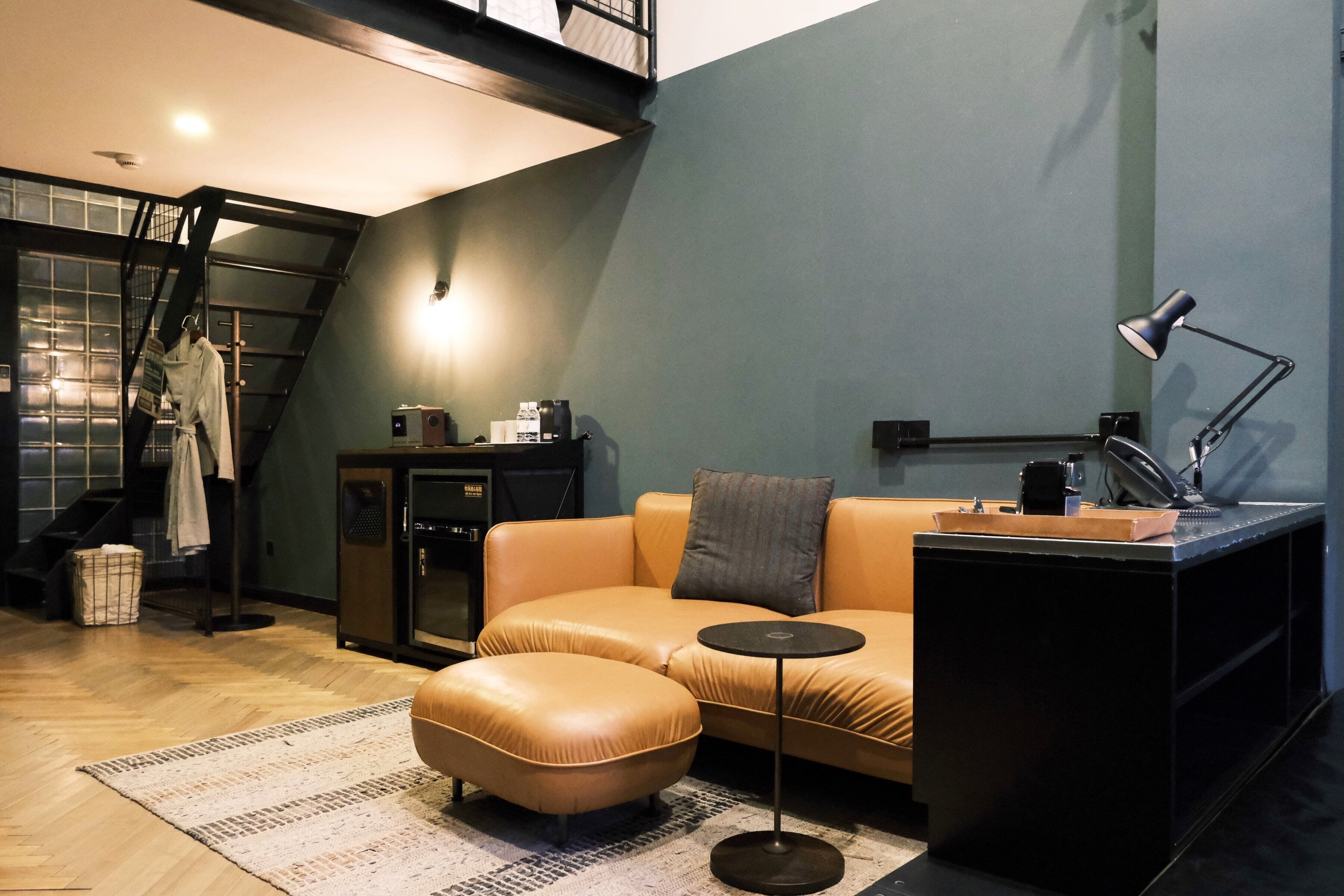 deluxe loft with street view | 1 bedroom, premium bedding, down duvets, free minibar