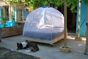 Property grounds - Studio with indoor and outdoor kitchens, salt pool (5X10), trampoline (Salon-de-Provence)