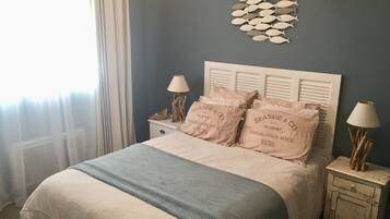 3 chambres, fer et planche Ă repasser, Wi-Fi, draps fournis