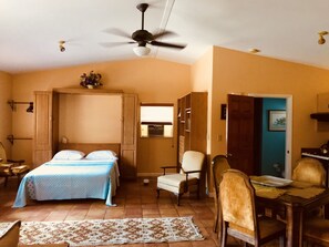 Desk, free WiFi, bed sheets, wheelchair access