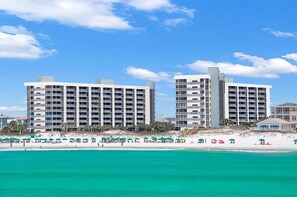 Accommodatie ligt op het strand