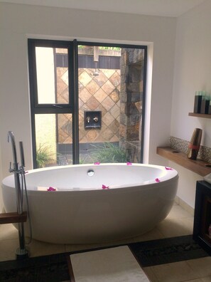 Shower, hair dryer, bidet, towels - Wonderful and luxury villa with private swimming pool (Bel Ombre)