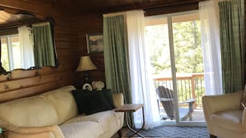 Smart TV, DVD player, books, video library