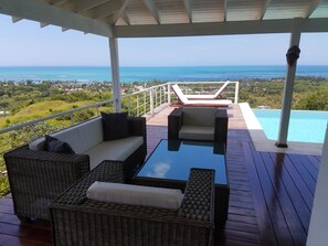 Terrace/patio - Villa Coco: Unforgettable sea view and absolute comfort! (Las Terrenas)