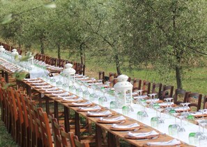 Espace banquet en plein air