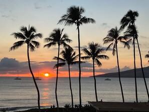 On the beach, beach towels