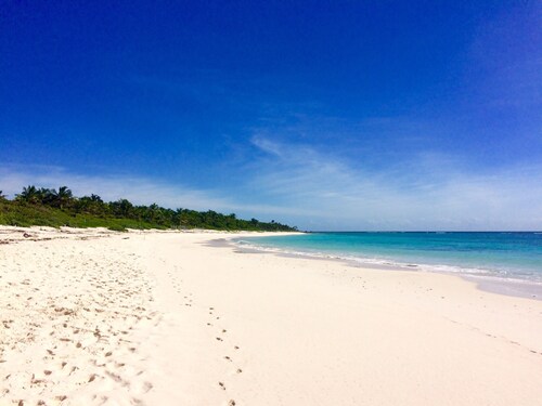Casa Rosada in Mexico! Walk to Xcacel Beach and Cenotes
