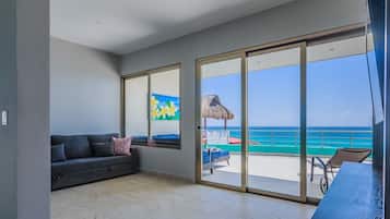 Smart TV, DVD player, books, video library