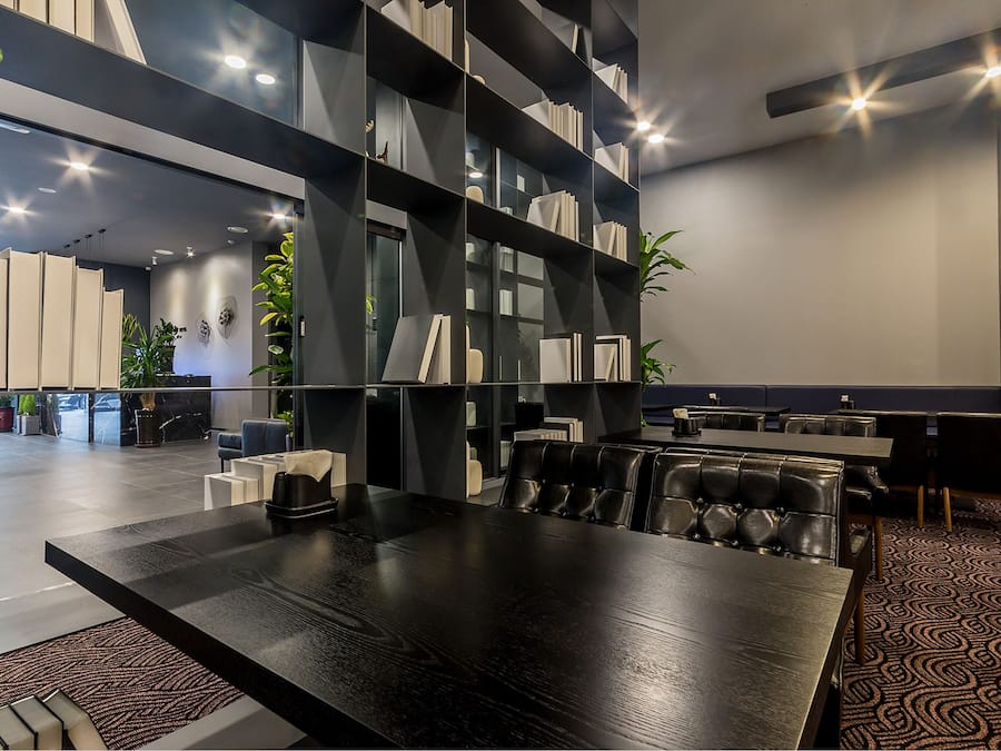 Sitteområde i lobbyen