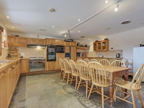 The Beach Homestead, 7 Bedroom | Private kitchen | Full-size fridge, microwave, oven, stovetop