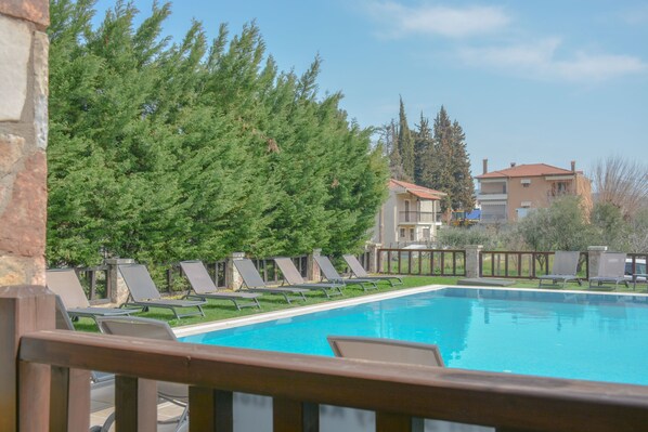 Superior Double Room, Pool View | Balcony view