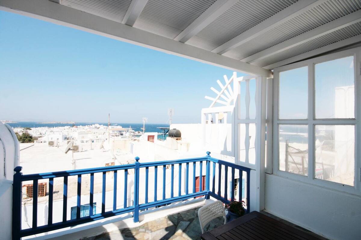 Appartamento, terrazzo, vista mare (6 Adults) | Balcone