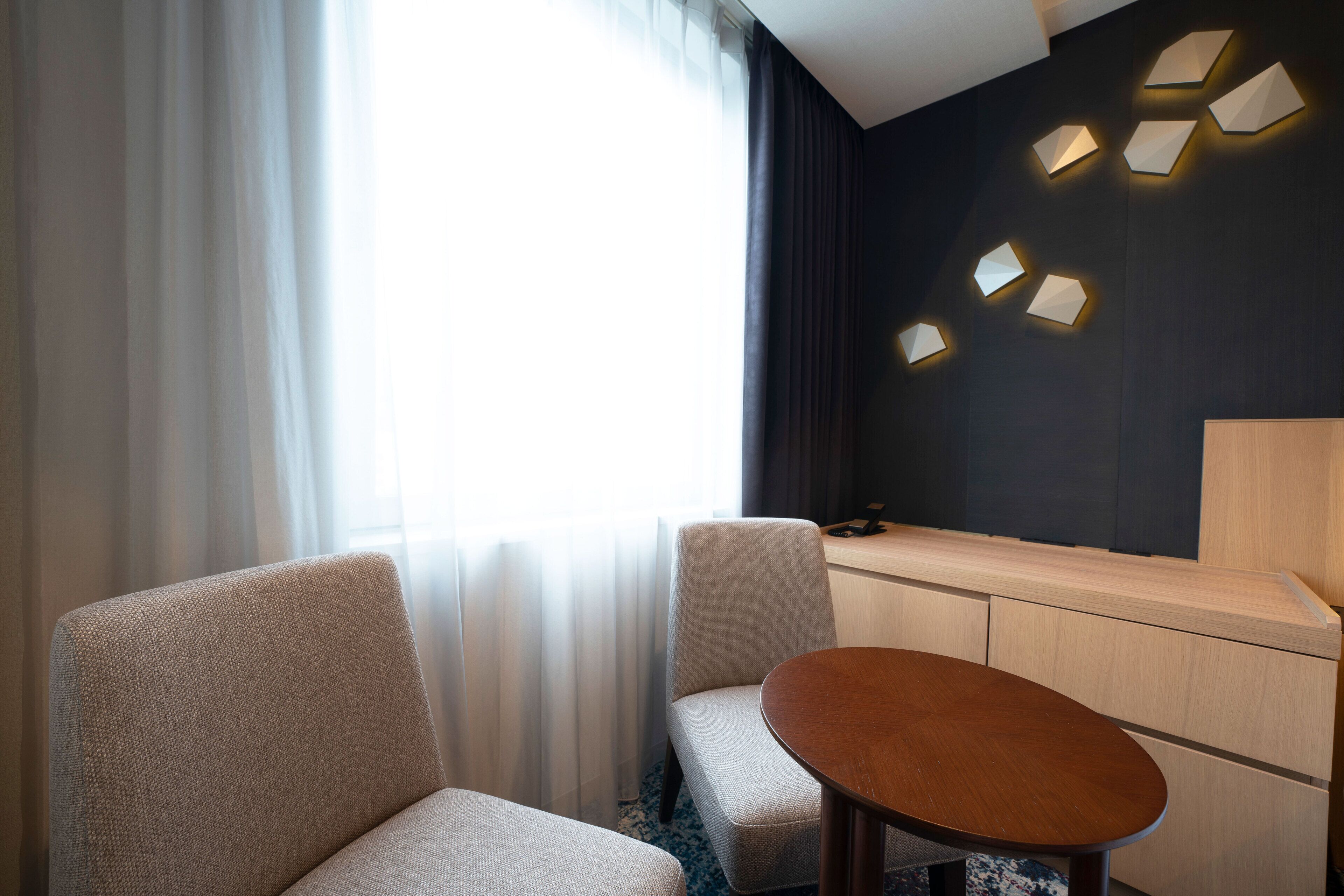 comfort twin room, non smoking (2 semi-double beds) | in-room safe, desk, blackout curtains, iron/ironing board