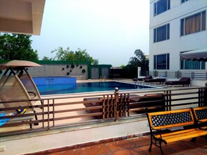 Piscina en la azotea