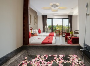 Habitación Deluxe con 2 camas individuales, 2 camas de matrimonio | Vistas desde la habitación