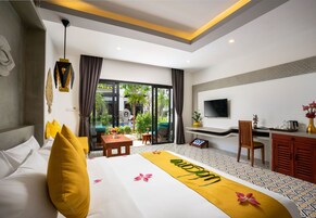 1 habitación, ropa de cama de alta calidad y minibar 