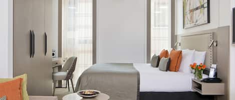 1 habitación y ropa de cama de alta calidad