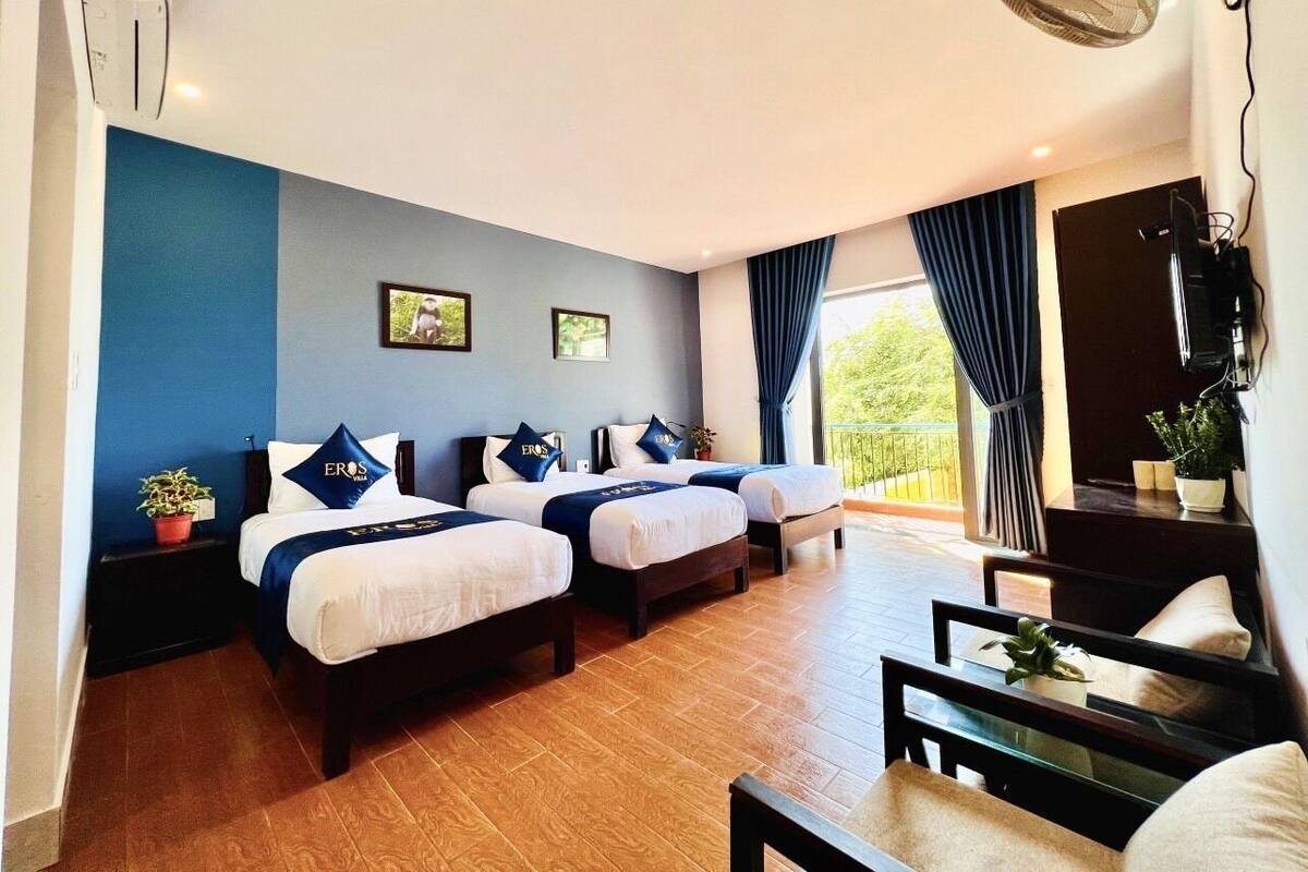 Deluxe-Dreibettzimmer | Bettwäsche aus ägyptischer Baumwolle, hochwertige Bettwaren