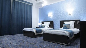 In-room safe, blackout curtains, soundproofing, iron/ironing board