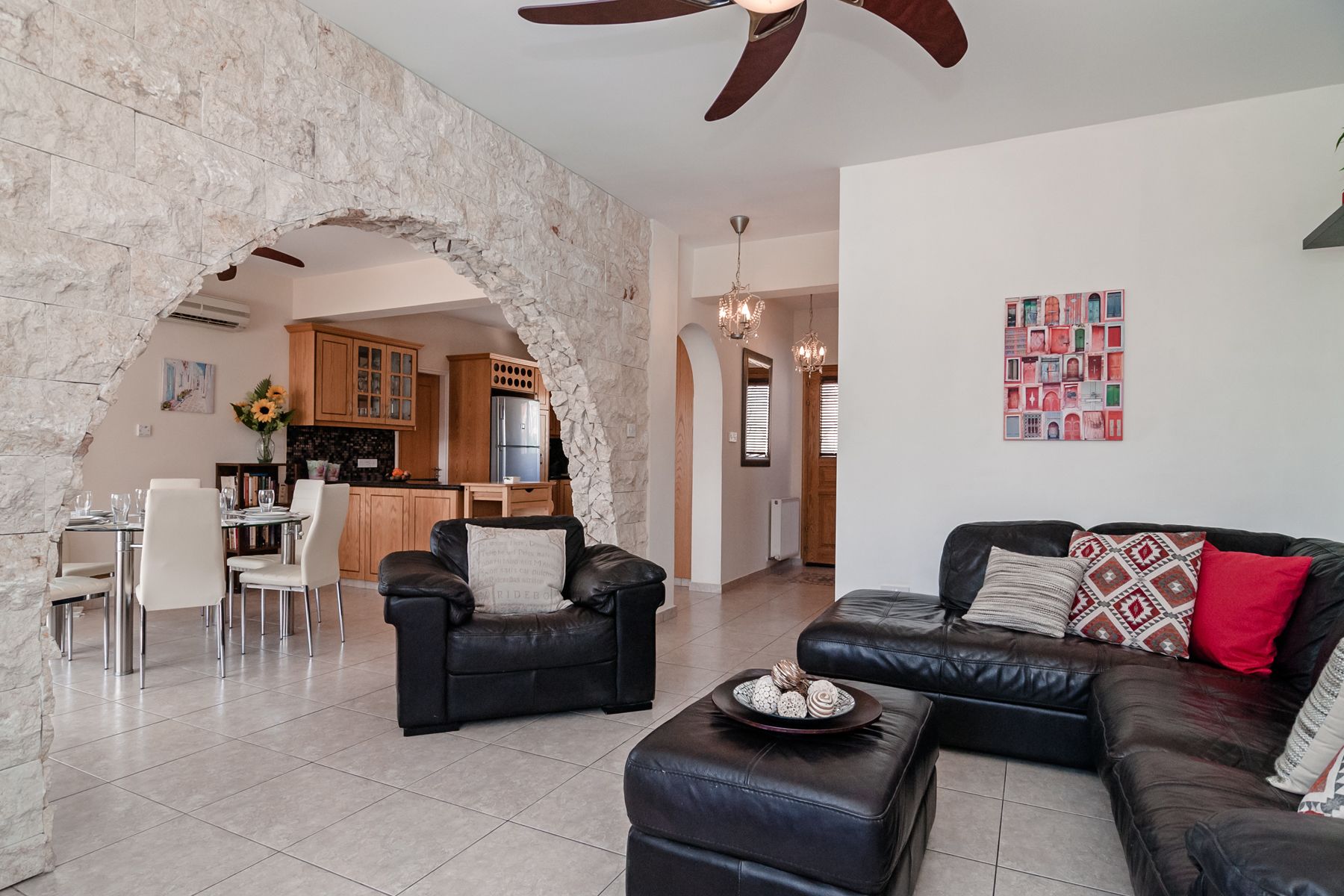 Family Villa | Living area | Flat-screen TV