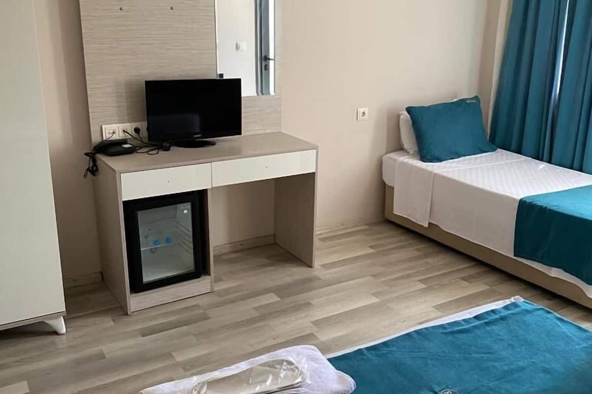 minibar, desk, blackout curtains, soundproofing