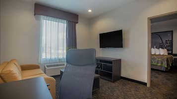 Desk, iron/ironing board, free cots/infant beds, free WiFi
