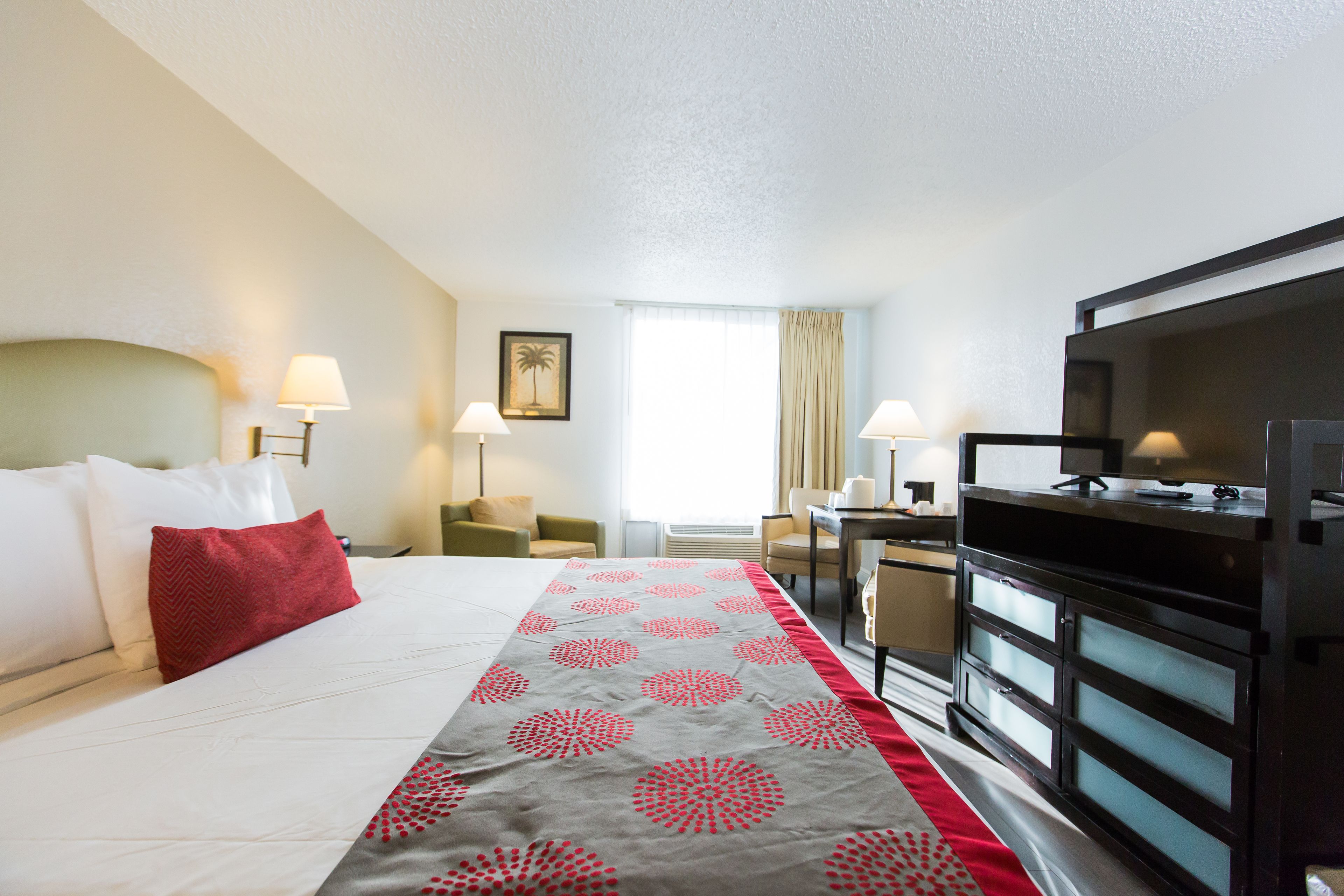 In-room safe, desk, blackout curtains, iron/ironing board